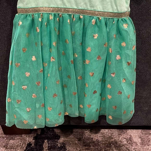 St. Patrick’s Day dress with rainbow & gold belt ‘Happy Go Lucky’ 3T - Picture 7 of 7